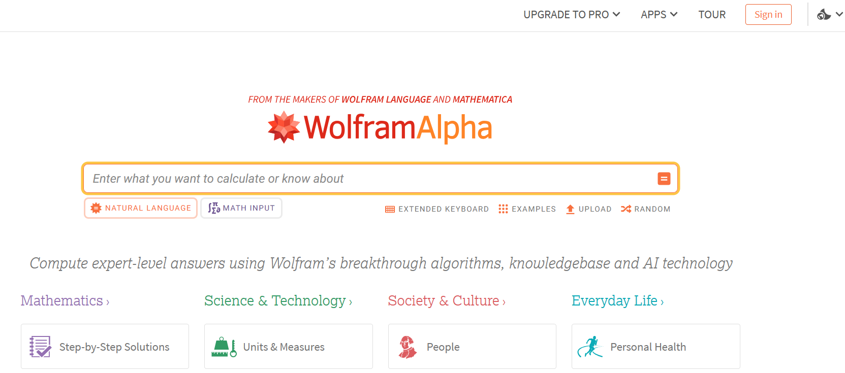 WolframAlpha image